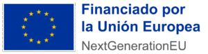 Funding acknowledgement: European Union flag with the text 'Financiado por la Unión Europea NextGenerationEU'.